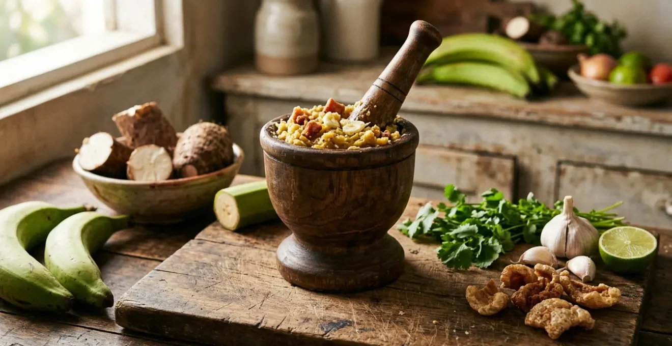 Traditional Dominican cooking scene showcasing cultural heritage and culinary traditions